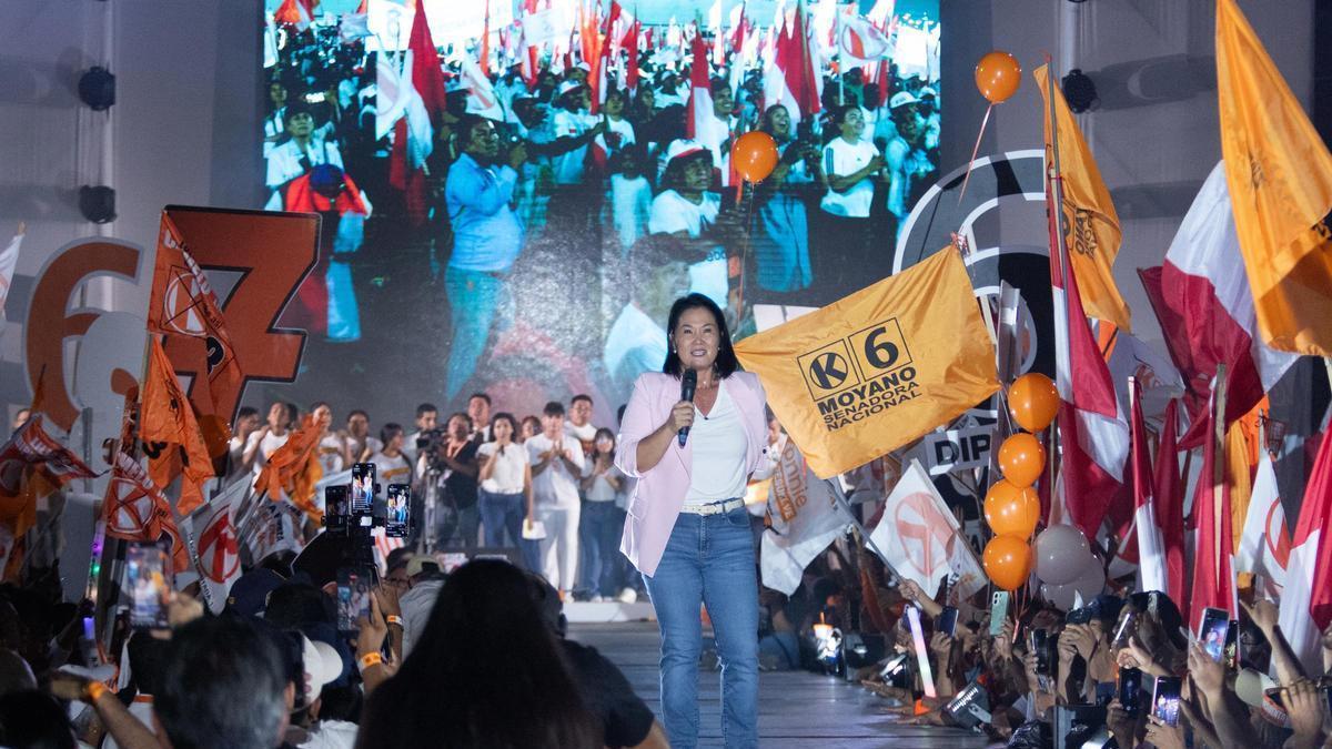 Concluye la campaña electoral peruana en medio de un fuerte desinterés ciudadano y con Keiko Fujimori primera en los sondeos