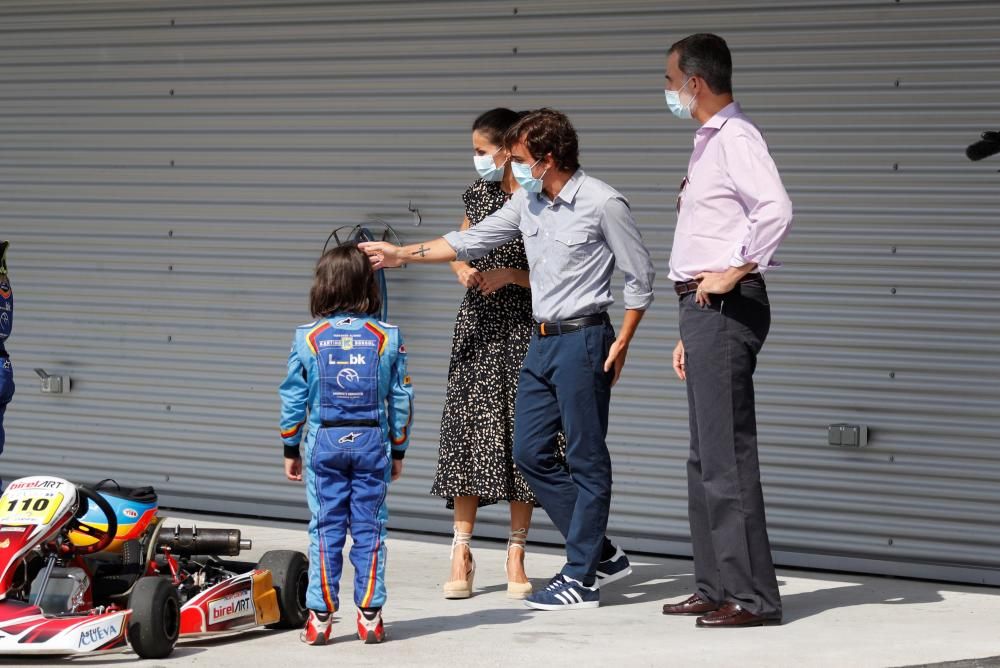 Los Reyes de España visitan el museo de Fernando A