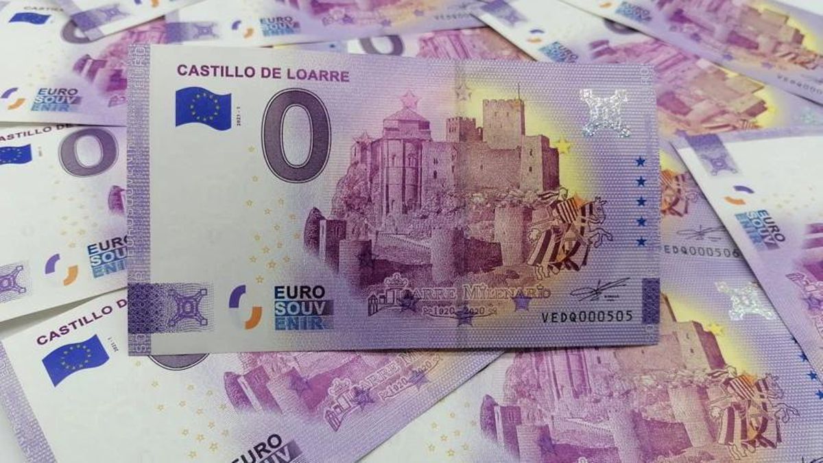Castillo Loarre en un billete de cero euros