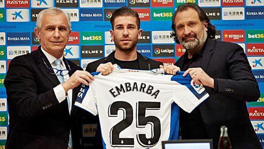 L&#039;Espanyol presenta Embarba, ex del Rayo Vallecano