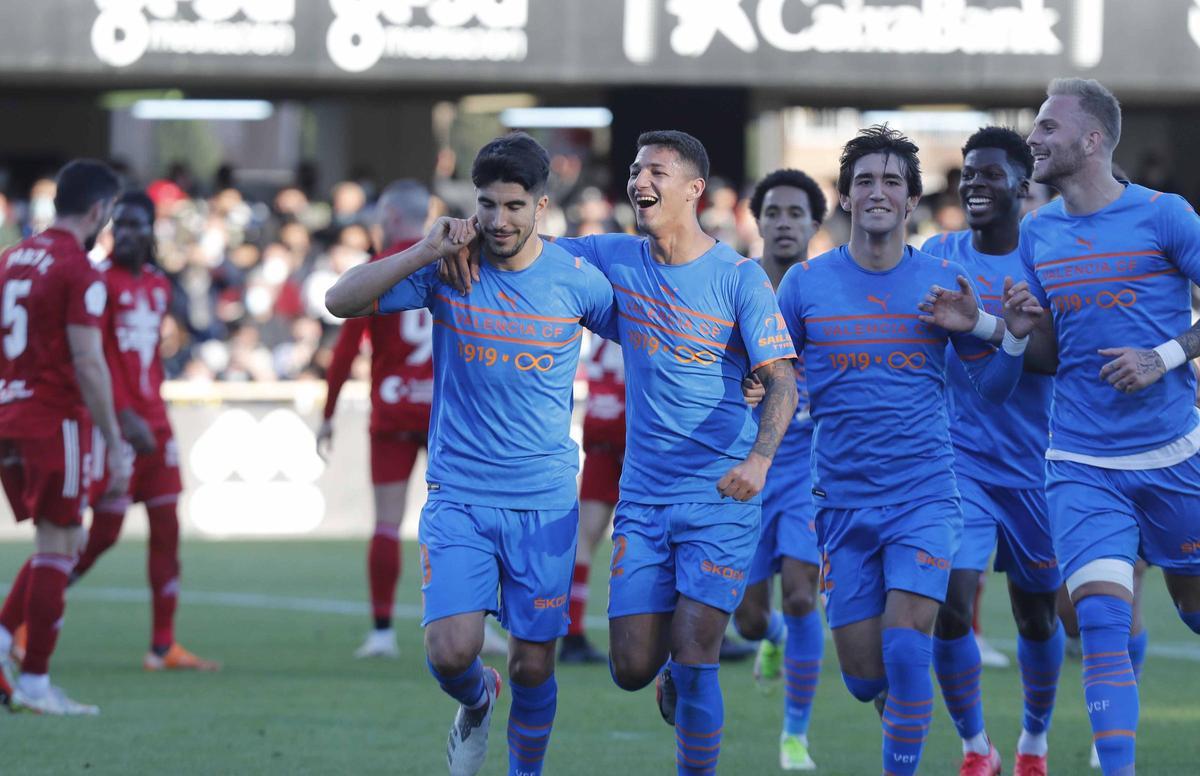 Cartagena (Murcia) . Partido de Copa del Rey entre el FC Cartagena y el Valencia CF