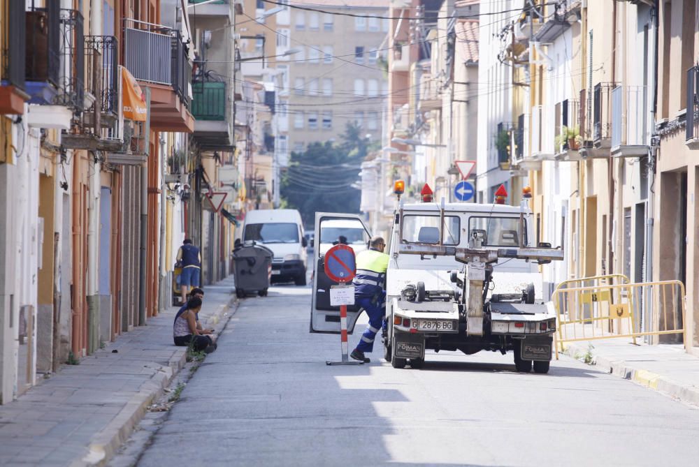 Preparació de les noves zones blaves i verdes de Salt