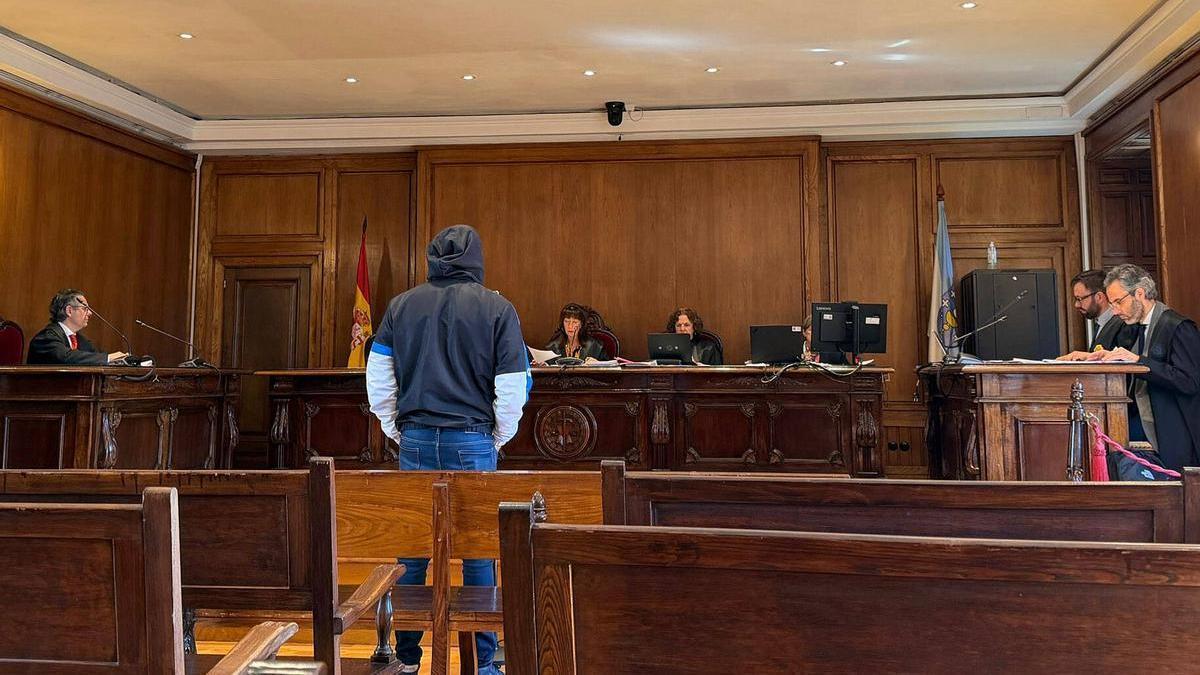 Un juicio en la Audiencia de Pontevedra.