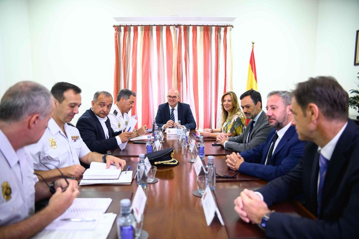 Un momento de la reunión.