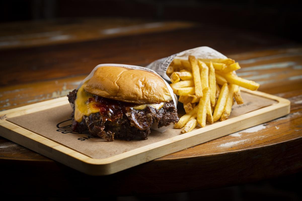 Una de las hamburguesas del concurso