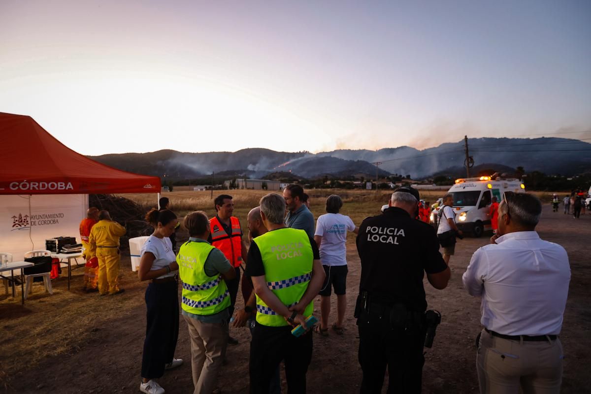 Incendio forestal junto al Castillo de la Albaida