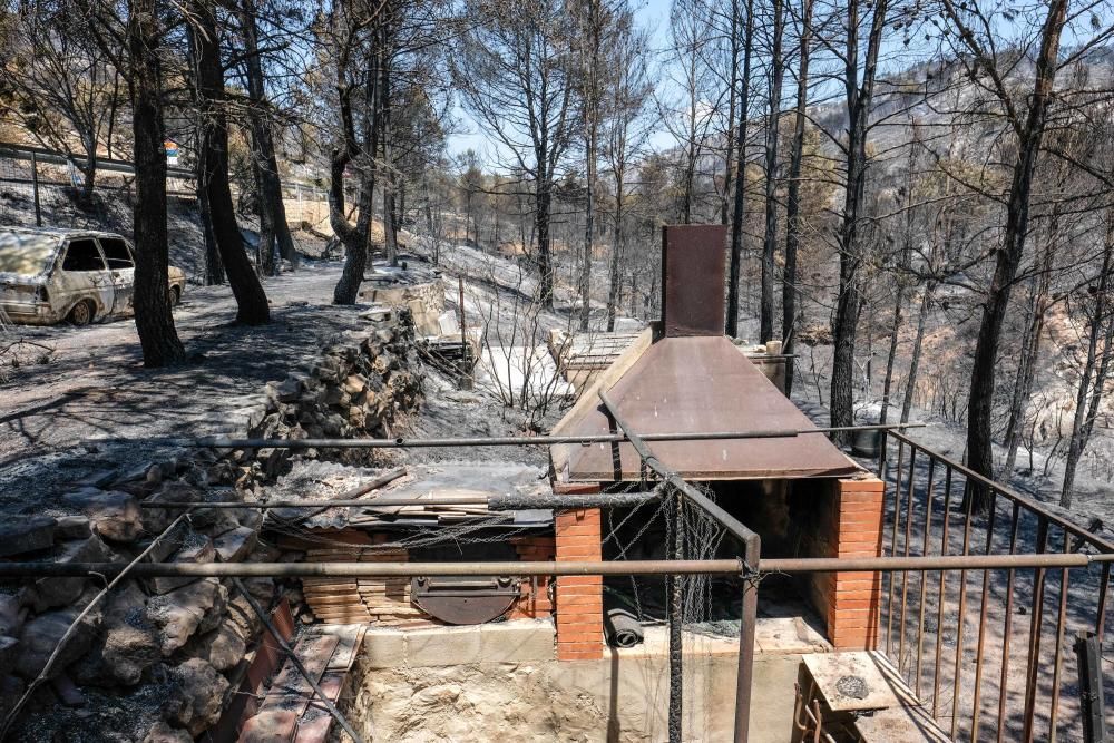 Así ha quedado la zona tras el incendio.