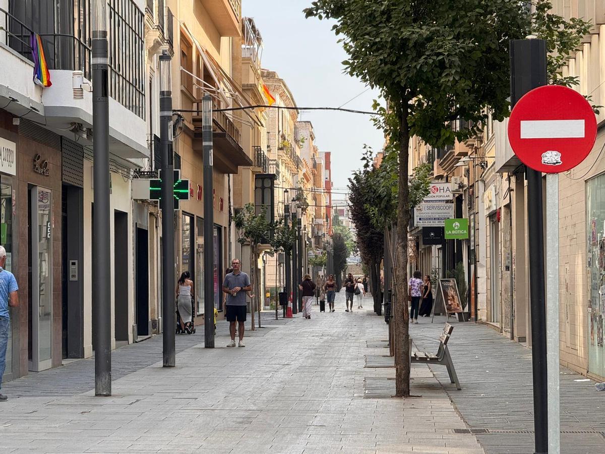 La calle Menacho de Badajoz.