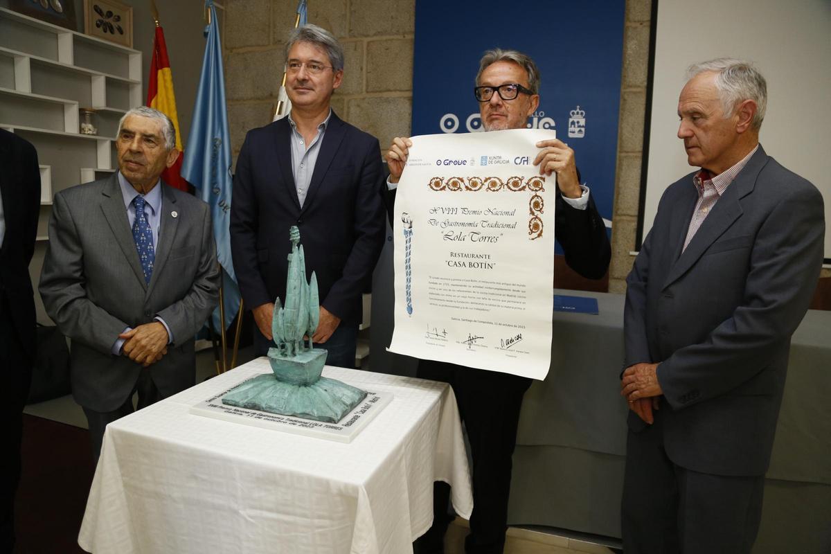La entrega del premio a Casa Botín, el año pasado.