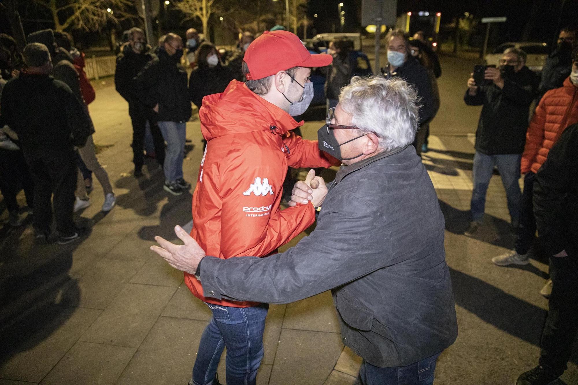 Dani Oliveras és rebut amb tots els honors a Vilablareix