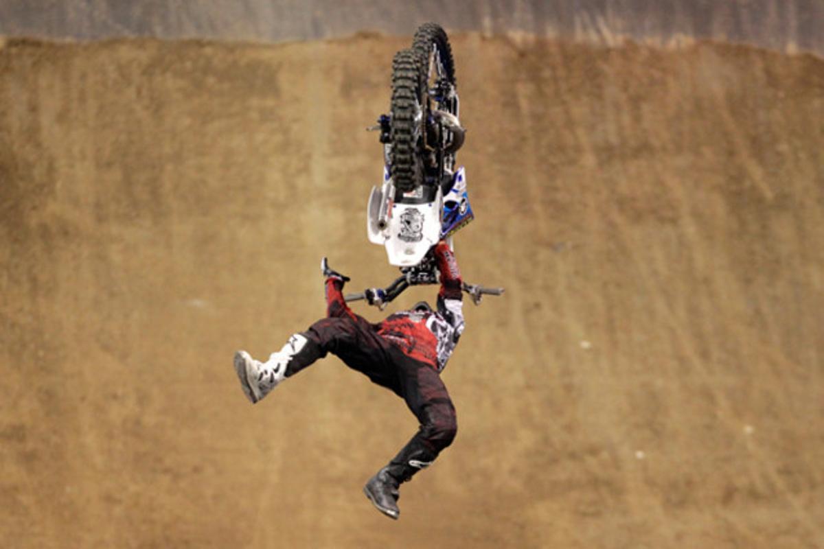 El japonès, Taka Higashino, durant la competició del millor truc en els X Games de Los Angeles (Estats Units).