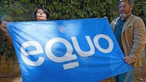 Juantxo López de Uralde, líder d’Equo, i Inés Sabanés, també dirigent d’aquest partit, dilluns passat.