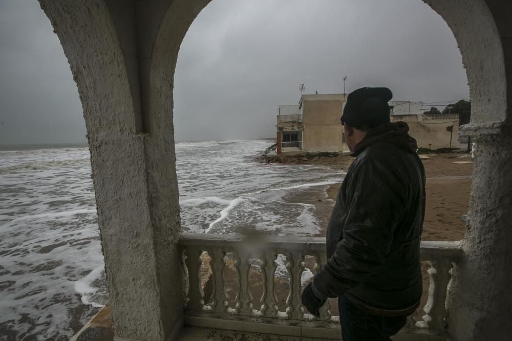 Temporal de lluvia en Elche