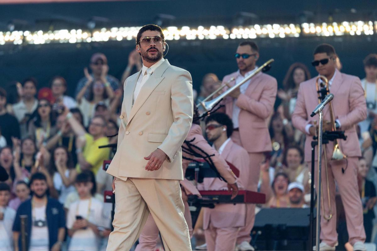 Primer concierto de Bad Bunny en el estadio Lluis Companys de Barcelona
