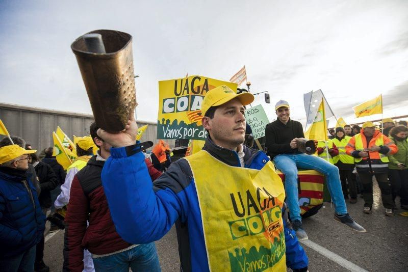 Manifestación de agricultores en Zaragoza