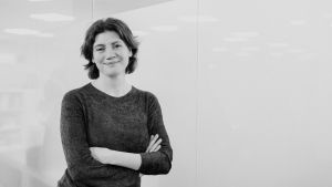 La editora Pilar Reyes, en su despacho de Penguin Random House en Madrid.