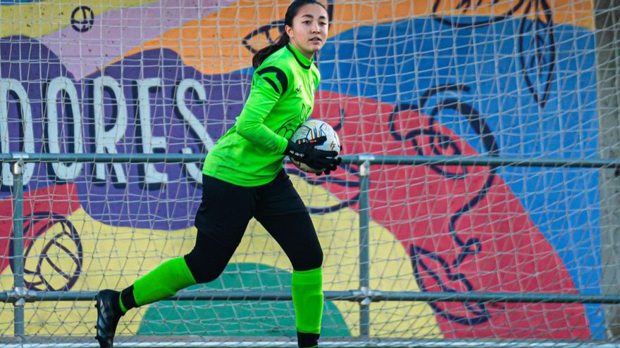 La portera olivense María Rosa Méndez Llopis, del CF Miramar al Valencia CF