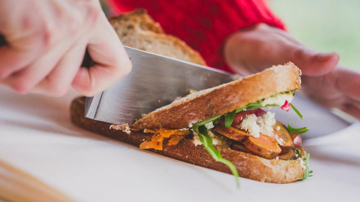 El bocadillo de boniato de Caravan Made, en el All Those Food Market