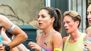 Carla Gallardo, en plena acción