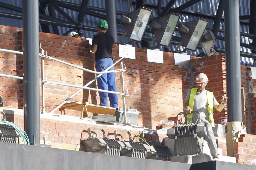 Obras en el estadio de Balaídos