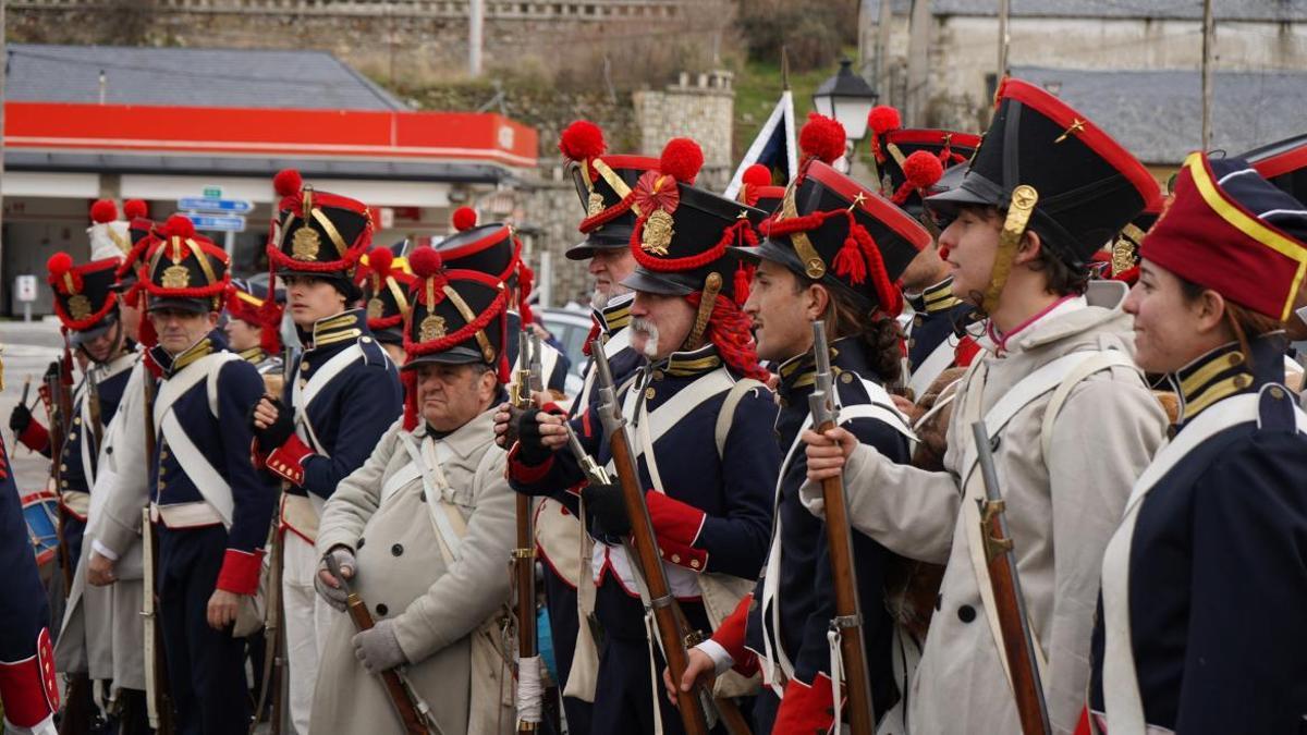 Recreación de la Batalla de Somosierra de 1808.