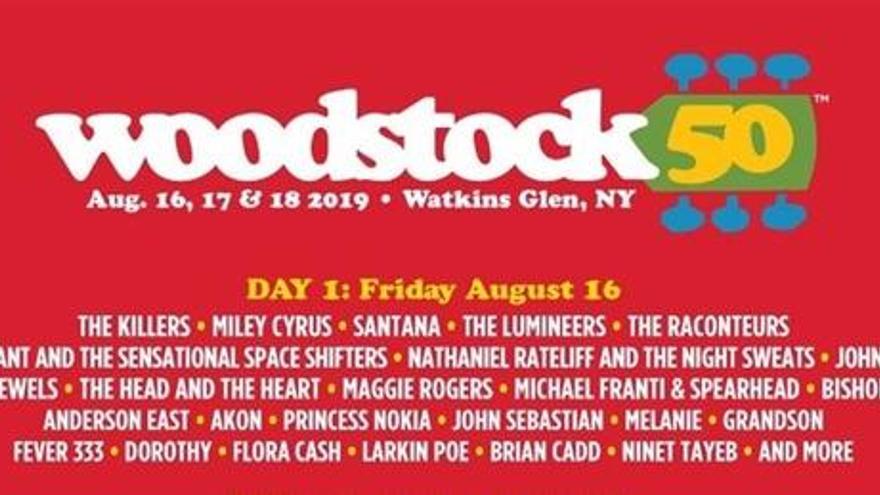 Conoce el cartel completo de Woodstock.