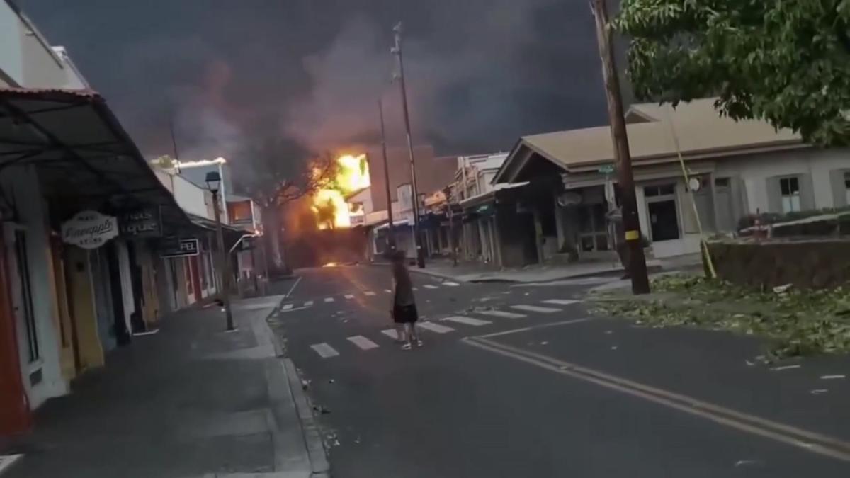 Incendios en la isla de Maui, en Hawái