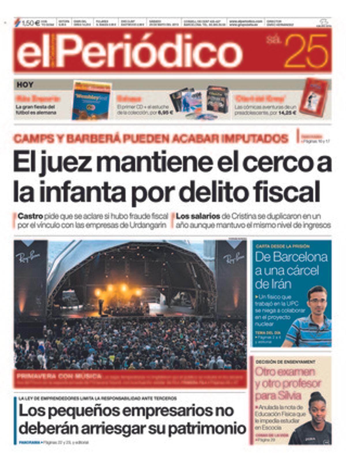 EL PERIÓDICO, 25-05-2013. EL PERIÓDICO, 25-05-2013.