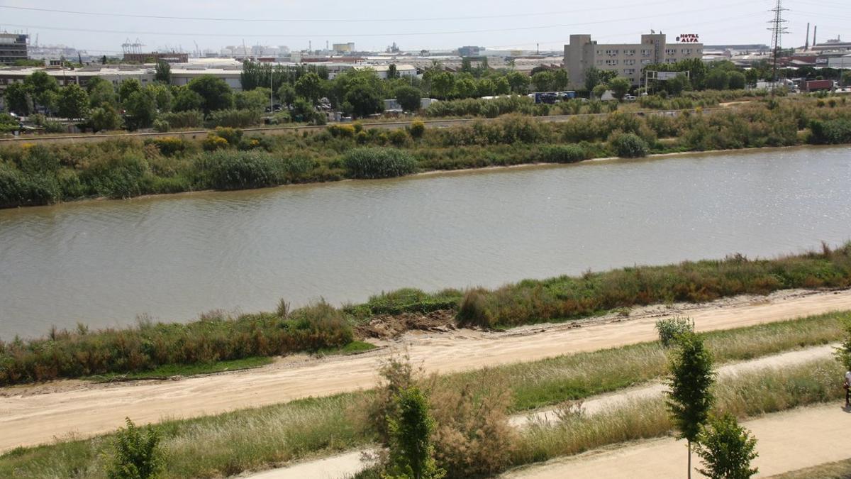 El río Llobregat a su paso por El Prat en una imagen de archivo