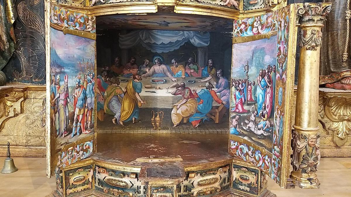 Restauración del retablo de Castroverde de Campos.