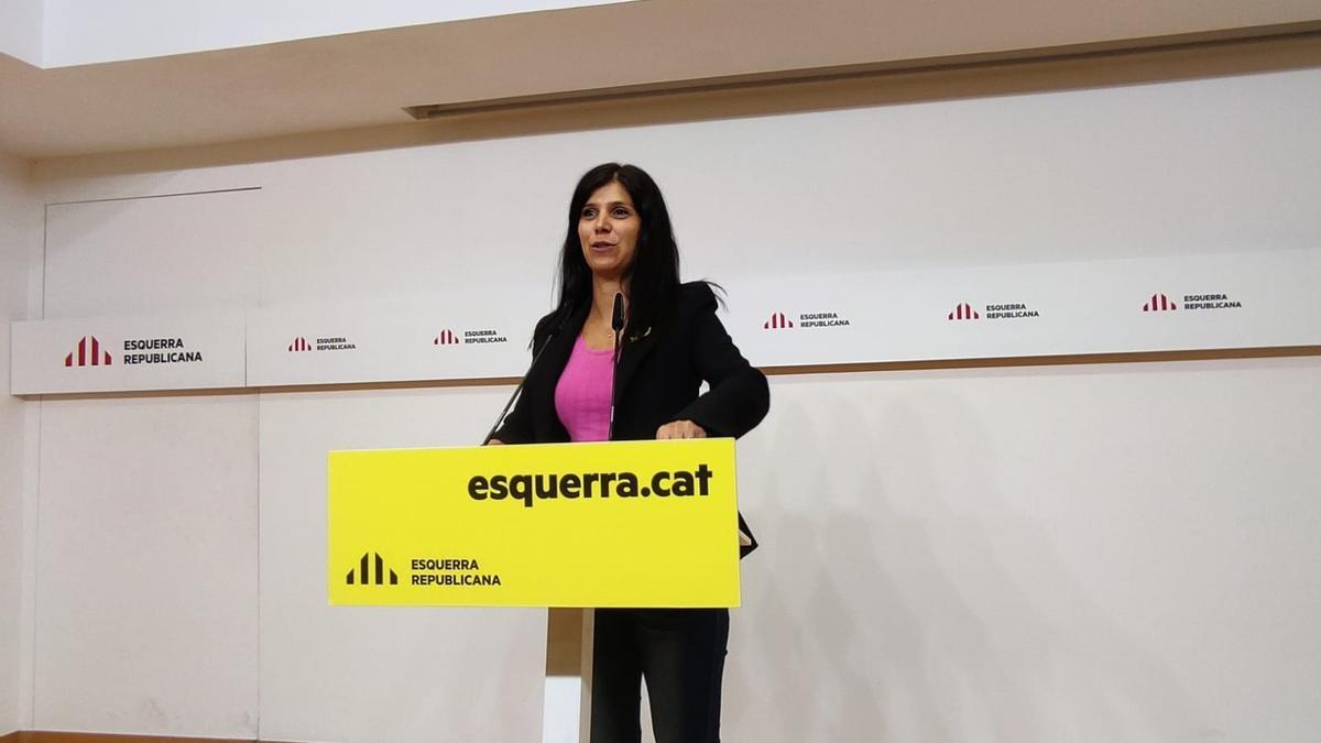 La secretaria general adjunta y portavoz de ERC, Marta Vilalta.