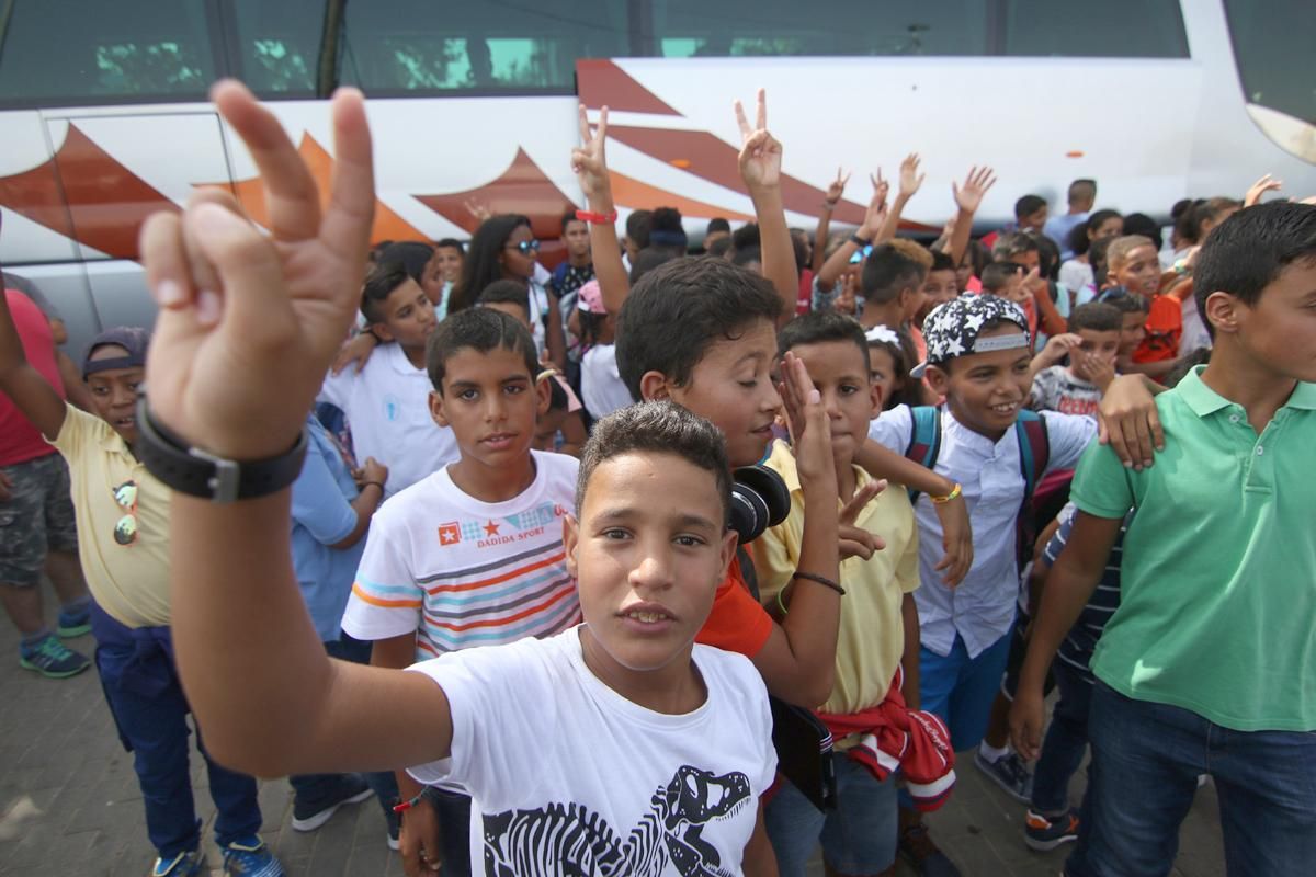 Despedida a los niños saharauis