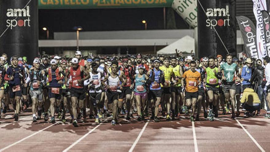 Salida desde las pistas de atletismo de la Universitat Jaume I de Castelló.