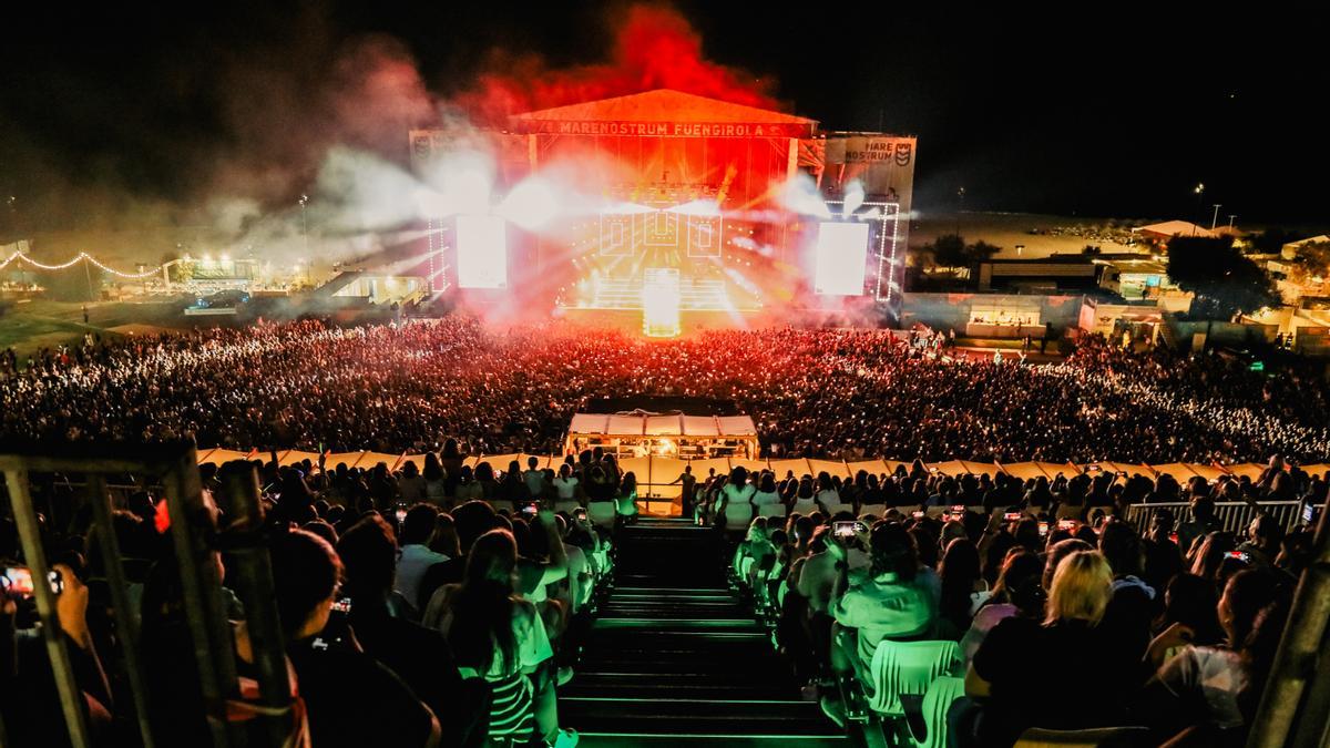 El recinto del Marenostrum Fuengirola, durante el concierto de Aitana del pasado verano de 2022.