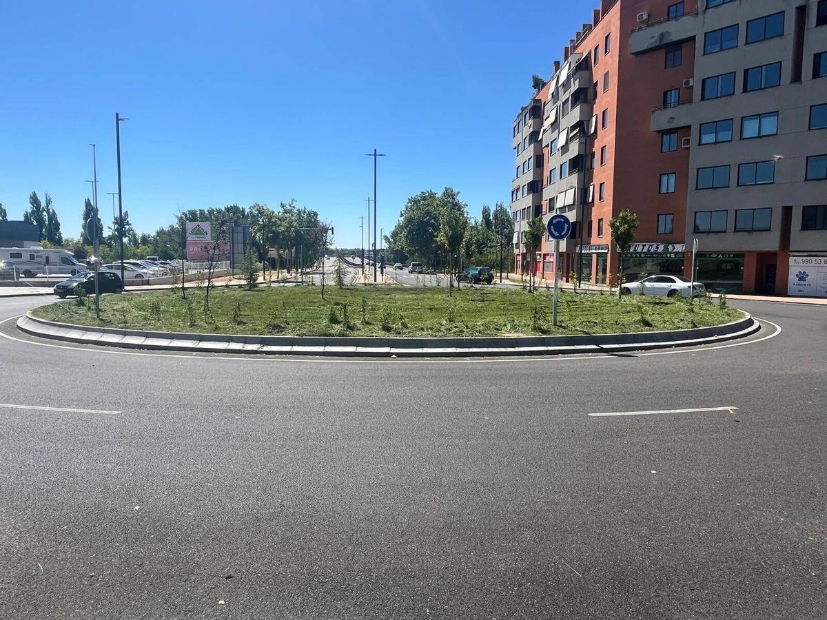 Zonas verdes en las travesías de Zamora.