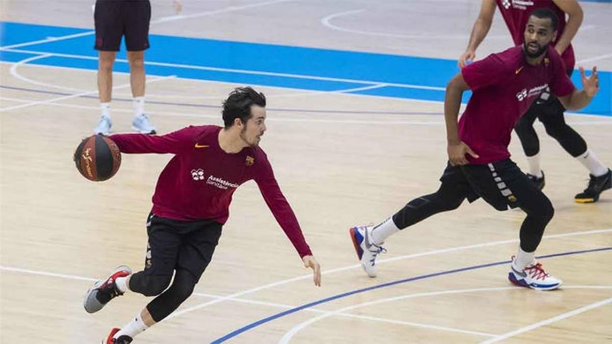 La plantilla del Barça de baloncesto vuelve a entrenar en grupo