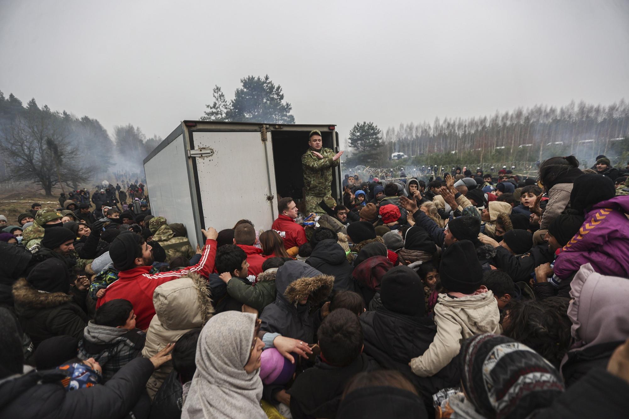 Bielorrusia refugiados frontera polonia