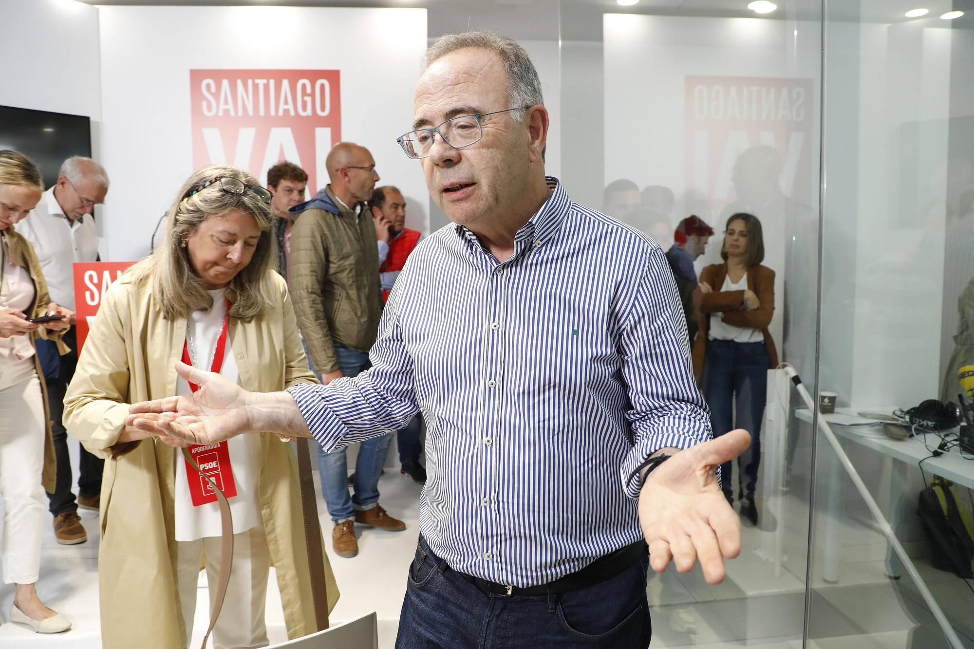 A noite electoral do BNG de Santiago en imaxes