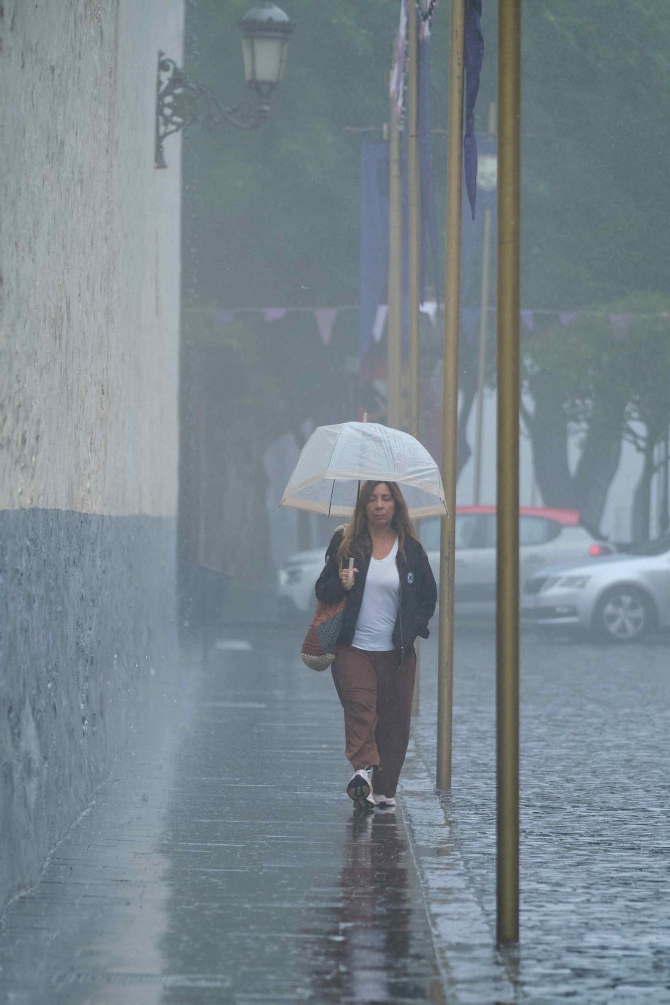 Primeras lluvias en Tenerife en la mañana del sábado 24 de septiembre de 2022