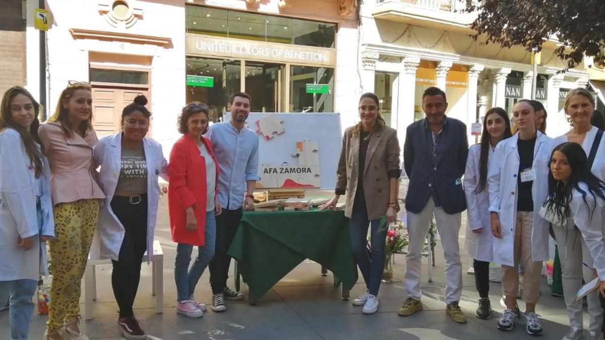 Equipo de trabajadores de la AFA Zamora durante el evento. | Sara Parra