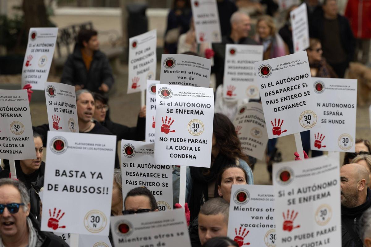 Movilización de trabajadores autónomos en Ibiza