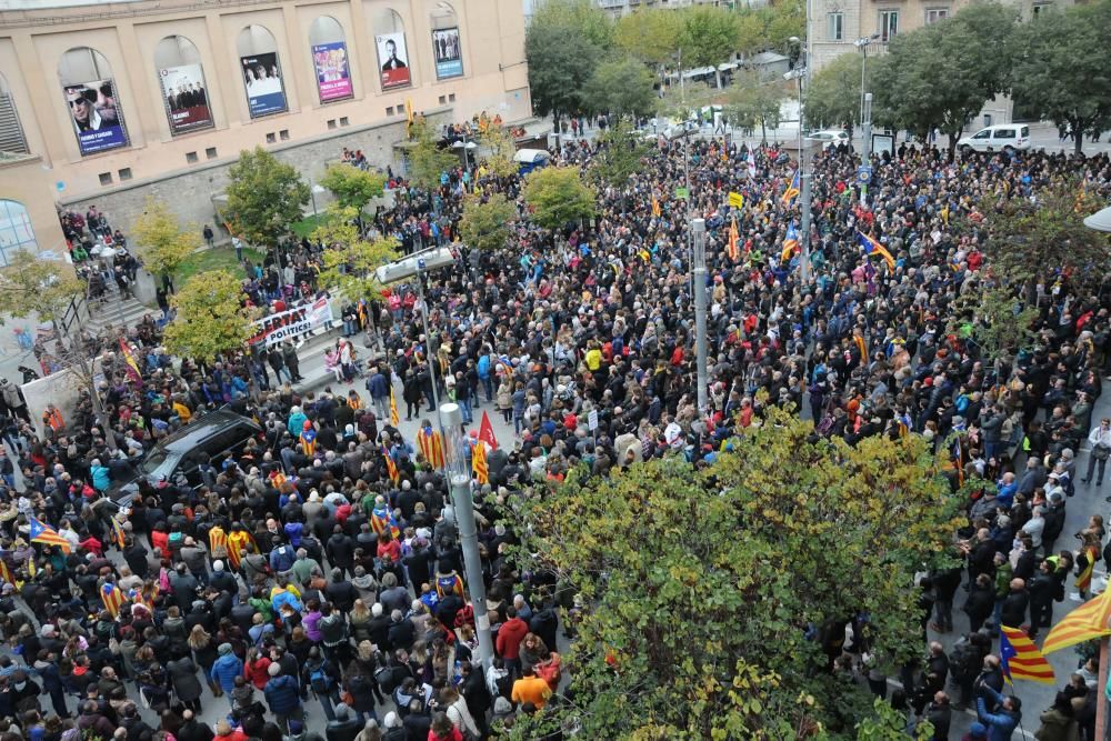 Manifestació per l'empresonament dels exconsellers, a Manresa