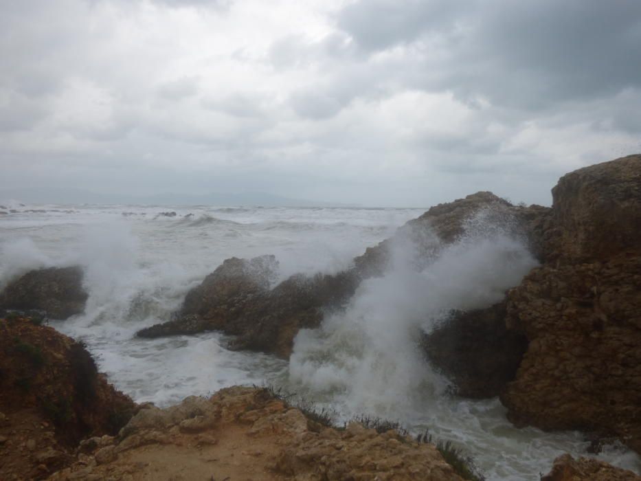 La llevantada en el front de mar de l''Escala