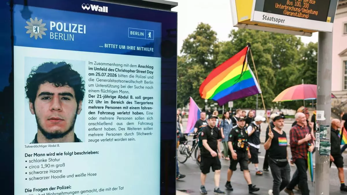Quién era Abdul Ballout, el yihadista de 21 años que dejó un muerto y 29 heridos en el Orgullo de Berlín