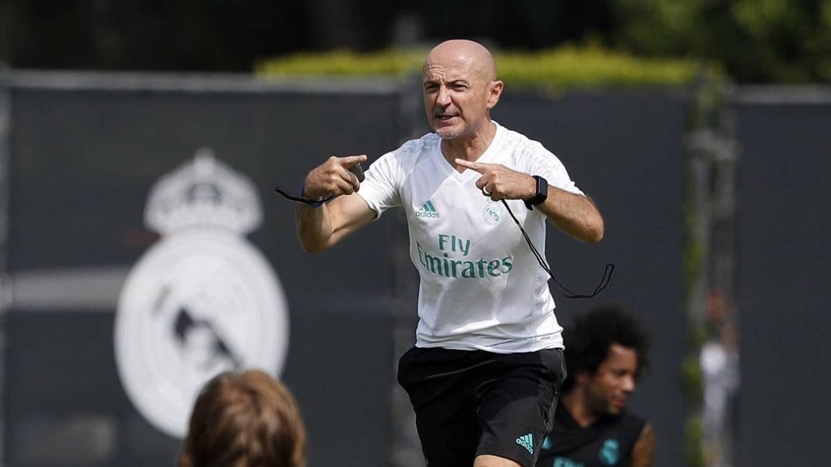 Antonio Pintus, jefe de preparación física del club blanco