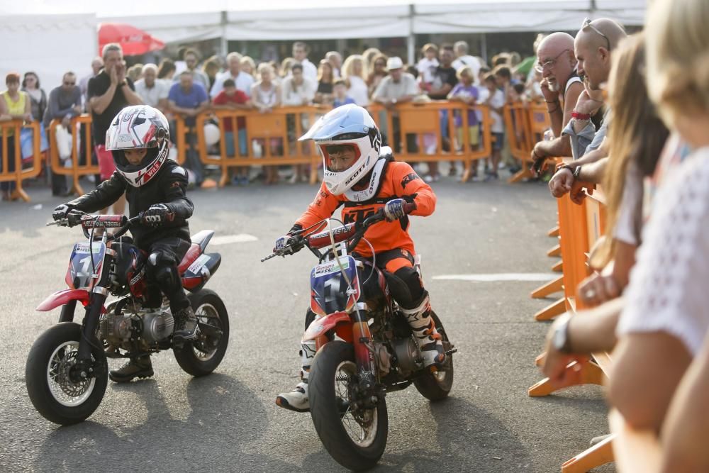 Exhibición de motociclismo en la Feria de Muestras de Asturias