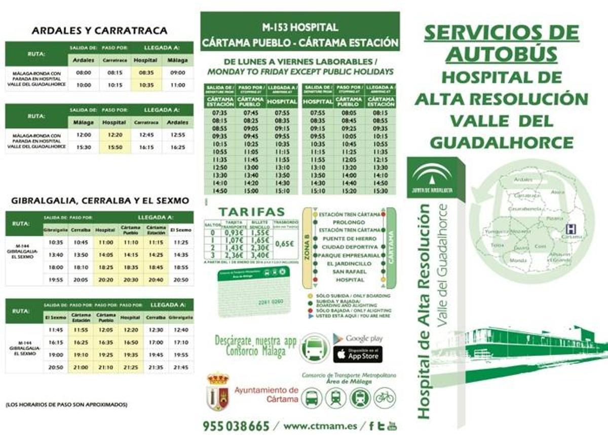 Los nuevos horarios de autobús
