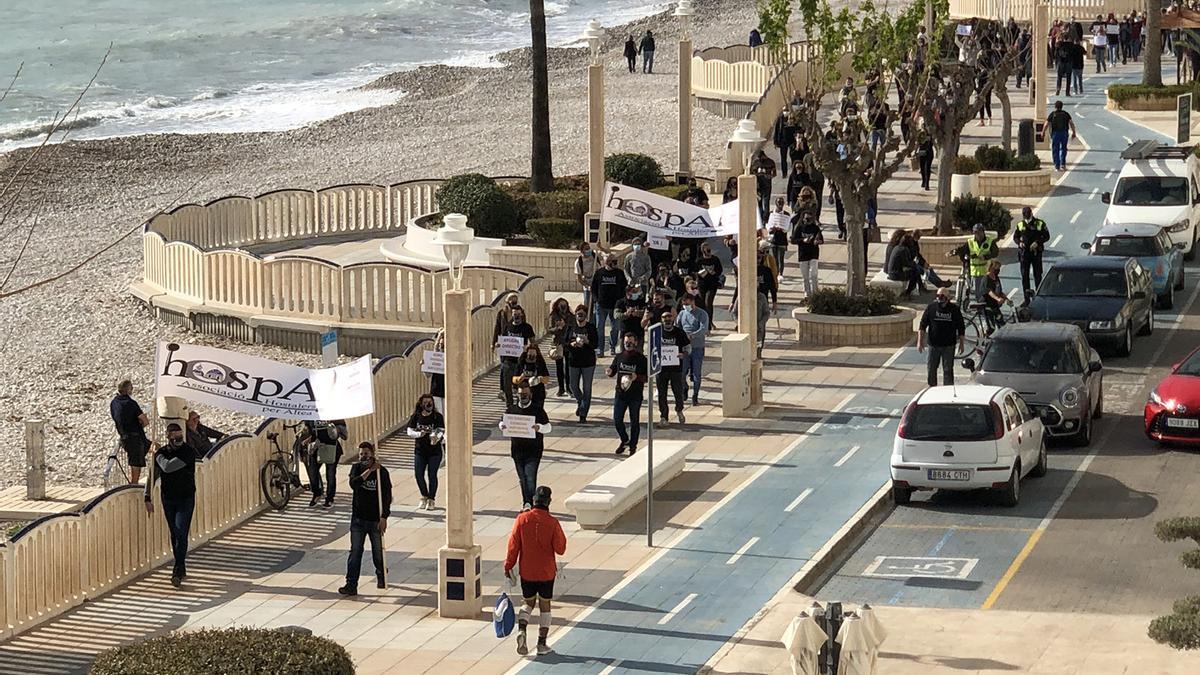 Un momento de la protesta