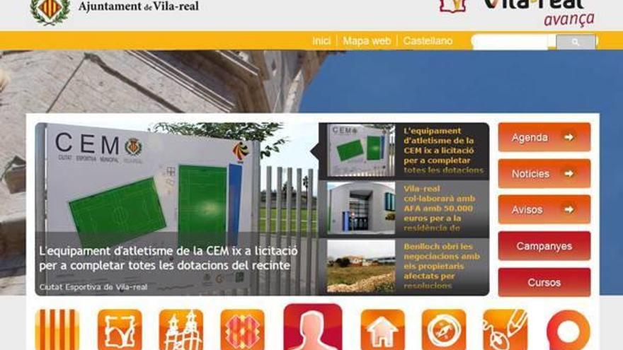 Imagen de la página web del Ayuntamiento de Vila-real.