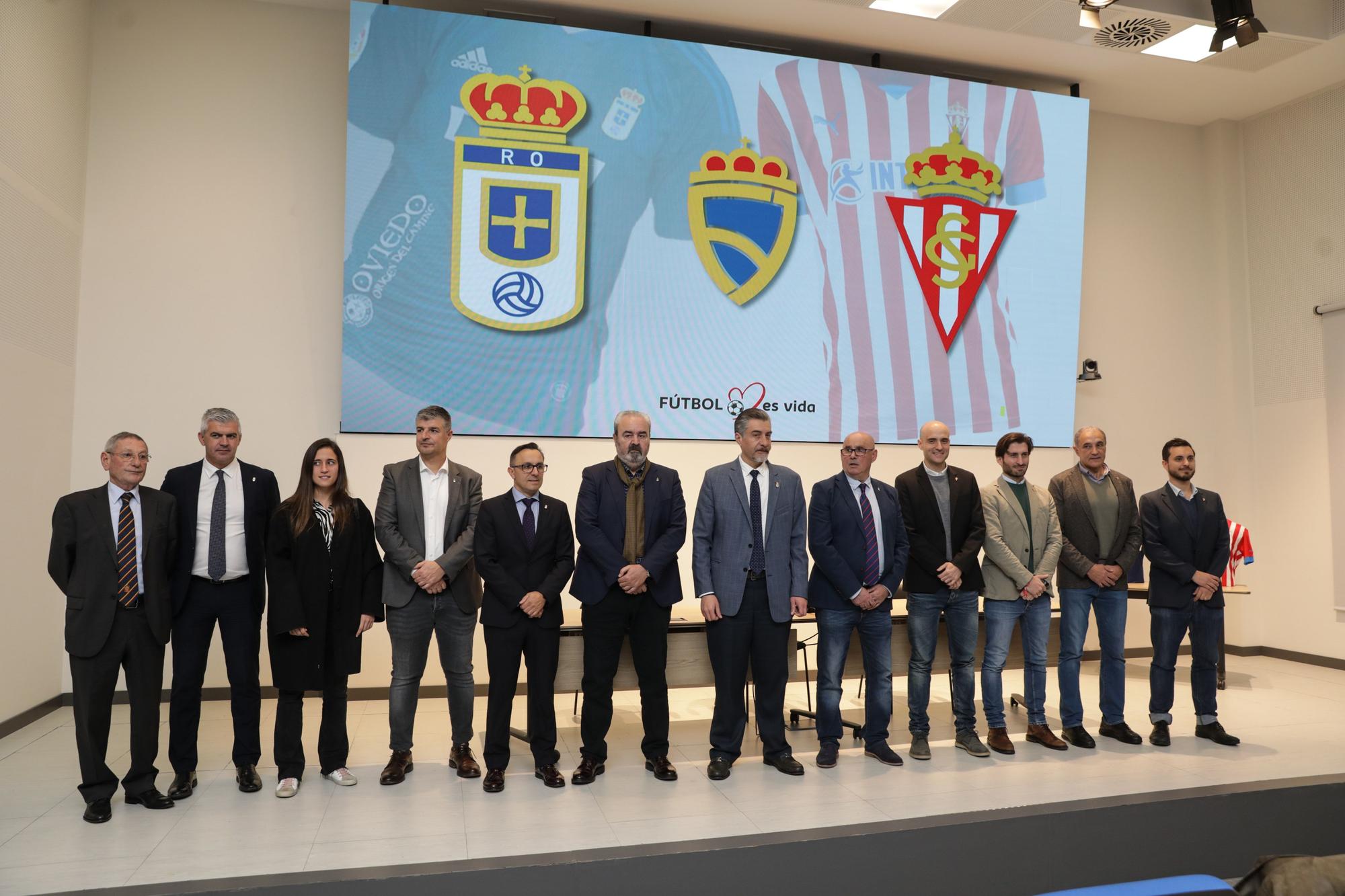 EN IMÁGENES: Así fue el encuentro entre las directivas de Oviedo y Sporting